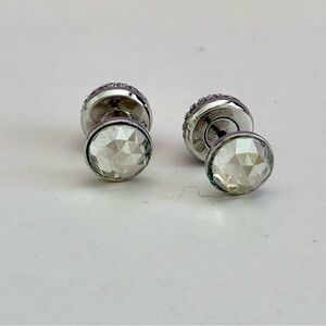 Swarovski Reversible Silver Stud Earrings